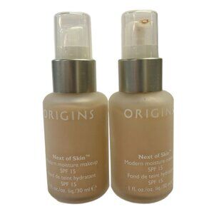 Origins Next of Skin Modern Moisture SPF 15 Foundation Makeup FAIR Lot of 2 NEW!